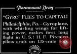 Image of autogyro Washington DC USA, 1928, second 3 stock footage video 65675072943