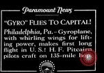 Image of autogyro Washington DC USA, 1928, second 4 stock footage video 65675072943