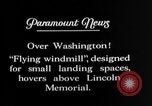 Image of autogyro Washington DC USA, 1928, second 45 stock footage video 65675072943