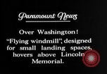 Image of autogyro Washington DC USA, 1928, second 46 stock footage video 65675072943