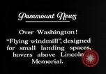 Image of autogyro Washington DC USA, 1928, second 48 stock footage video 65675072943