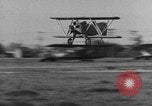 Image of biplane landing United States USA, 1928, second 56 stock footage video 65675072950