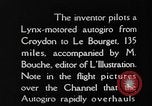 Standbild Cierva Tragschrauber Croydon London England, 1928, aus Sekunde 3 historischem Filmmaterial Videoclip 65675072956