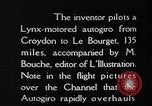 Standbild Cierva Tragschrauber Croydon London England, 1928, aus Sekunde 5 historischem Filmmaterial Videoclip 65675072956