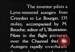 Standbild Cierva Tragschrauber Croydon London England, 1928, aus Sekunde 7 historischem Filmmaterial Videoclip 65675072956