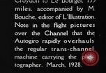 Standbild Cierva Tragschrauber Croydon London England, 1928, aus Sekunde 19 historischem Filmmaterial Videoclip 65675072956