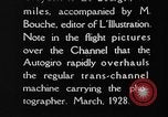Standbild Cierva Tragschrauber Croydon London England, 1928, aus Sekunde 20 historischem Filmmaterial Videoclip 65675072956