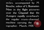 Standbild Cierva Tragschrauber Croydon London England, 1928, aus Sekunde 24 historischem Filmmaterial Videoclip 65675072956