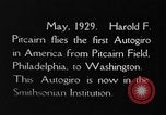 Image Pitcairn autogyre Washington DC USA, 1929, de la seconde 9 séquences d'archives historiques vidéo 65675072957