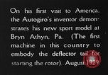 Image d'autogyres Bryn Athyn Pennsylvania USA, 1929, de la seconde 3 séquences d'archives historiques vidéo 65675072958