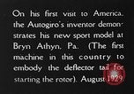 Image d'autogyres Bryn Athyn Pennsylvania USA, 1929, de la seconde 6 séquences d'archives historiques vidéo 65675072958