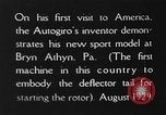Image d'autogyres Bryn Athyn Pennsylvania USA, 1929, de la seconde 13 séquences d'archives historiques vidéo 65675072958