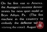 Image d'autogyres Bryn Athyn Pennsylvania USA, 1929, de la seconde 19 séquences d'archives historiques vidéo 65675072958