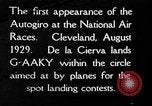 Image of autogyro landing Cleveland Ohio USA, 1929, second 1 stock footage video 65675072959