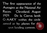 Image of autogyro landing Cleveland Ohio USA, 1929, second 3 stock footage video 65675072959