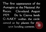 Image of autogyro landing Cleveland Ohio USA, 1929, second 4 stock footage video 65675072959