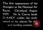 Image of autogyro landing Cleveland Ohio USA, 1929, second 5 stock footage video 65675072959