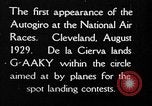Image of autogyro landing Cleveland Ohio USA, 1929, second 6 stock footage video 65675072959