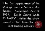 Image of autogyro landing Cleveland Ohio USA, 1929, second 9 stock footage video 65675072959