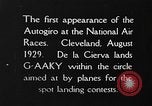 Image of autogyro landing Cleveland Ohio USA, 1929, second 14 stock footage video 65675072959