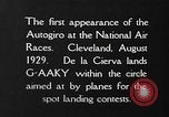 Image of autogyro landing Cleveland Ohio USA, 1929, second 15 stock footage video 65675072959