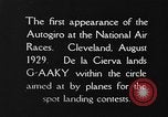Image of autogyro landing Cleveland Ohio USA, 1929, second 17 stock footage video 65675072959