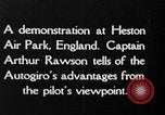 Immagine di Sbarco di autogiro Regno Unito, 1928, secondo 1 filmato di repertorio 65675072961