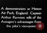 Immagine di Sbarco di autogiro Regno Unito, 1928, secondo 5 filmato di repertorio 65675072961