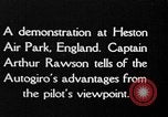 Immagine di Sbarco di autogiro Regno Unito, 1928, secondo 7 filmato di repertorio 65675072961