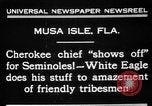 Image of Cherokee Chief Musa Isle Florida USA, 1931, second 6 stock footage video 65675072970