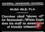 Image of Cherokee Chief Musa Isle Florida USA, 1931, second 7 stock footage video 65675072970