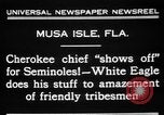 Image of Cherokee Chief Musa Isle Florida USA, 1931, second 10 stock footage video 65675072970