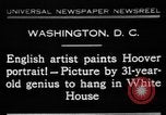 Image artiste peint Washington DC USA, 1931, de la seconde 1 séquences d'archives historiques vidéo 65675072971