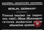 Standbild Maria Montessori Berlin Deutschland, 1931, aus Sekunde 3 historischem Filmmaterial Videoclip 65675072972
