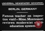 Standbild Maria Montessori Berlin Deutschland, 1931, aus Sekunde 8 historischem Filmmaterial Videoclip 65675072972