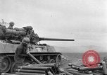 Image of US armor and infantry advancing in Ryukyu Campaign Pacific Theater, 1945, second 6 stock footage video 65675072977