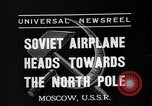Immagine di Il russo aviatori partono Mosca in volo al Polo Nord Mosca Russia Unione Sovietica, 1937, secondo 4 filmato di repertorio 65675073020