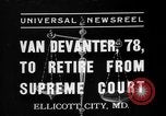 Standbild Willis Van Devanter Ellicott City Maryland USA, 1937, aus Sekunde 1 historischem Filmmaterial Videoclip 65675073023