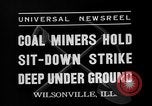 Standbild Bergleute Streik Wilsonville Illinois USA, 1937, aus Sekunde 3 historischem Filmmaterial Videoclip 65675073024