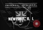 Image of Endeavour I sail boat being towed Newport Rhode Island USA, 1937, second 3 stock footage video 65675073026
