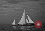 Image of Endeavour I sail boat being towed Newport Rhode Island USA, 1937, second 12 stock footage video 65675073026