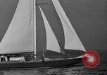 Image of Endeavour I sail boat being towed Newport Rhode Island USA, 1937, second 18 stock footage video 65675073026