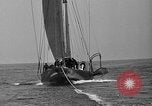 Image of Endeavour I sail boat being towed Newport Rhode Island USA, 1937, second 34 stock footage video 65675073026