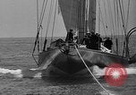 Image of Endeavour I sail boat being towed Newport Rhode Island USA, 1937, second 40 stock footage video 65675073026