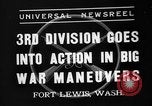 Image of 3rd Army Division troops Fort Lewis Washington USA, 1937, second 1 stock footage video 65675073028