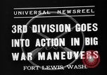 Image of 3rd Army Division troops Fort Lewis Washington USA, 1937, second 9 stock footage video 65675073028