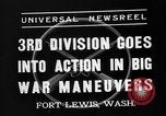 Image of 3rd Army Division troops Fort Lewis Washington USA, 1937, second 10 stock footage video 65675073028