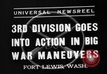 Image of 3rd Army Division troops Fort Lewis Washington USA, 1937, second 11 stock footage video 65675073028