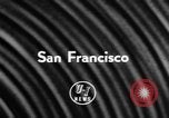 Immagine di DC-7 cerimonia di battesimo San Francisco California USA, 1957, secondo 3 filmato di repertorio 65675073133