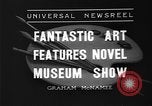Standbild Malerei Ausstellung New York United States USA, 1936, aus Sekunde 4 historischem Filmmaterial Videoclip 65675073144